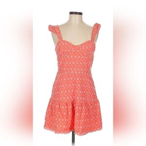 Betsey Johnson Coral Eyelet Dress Size M